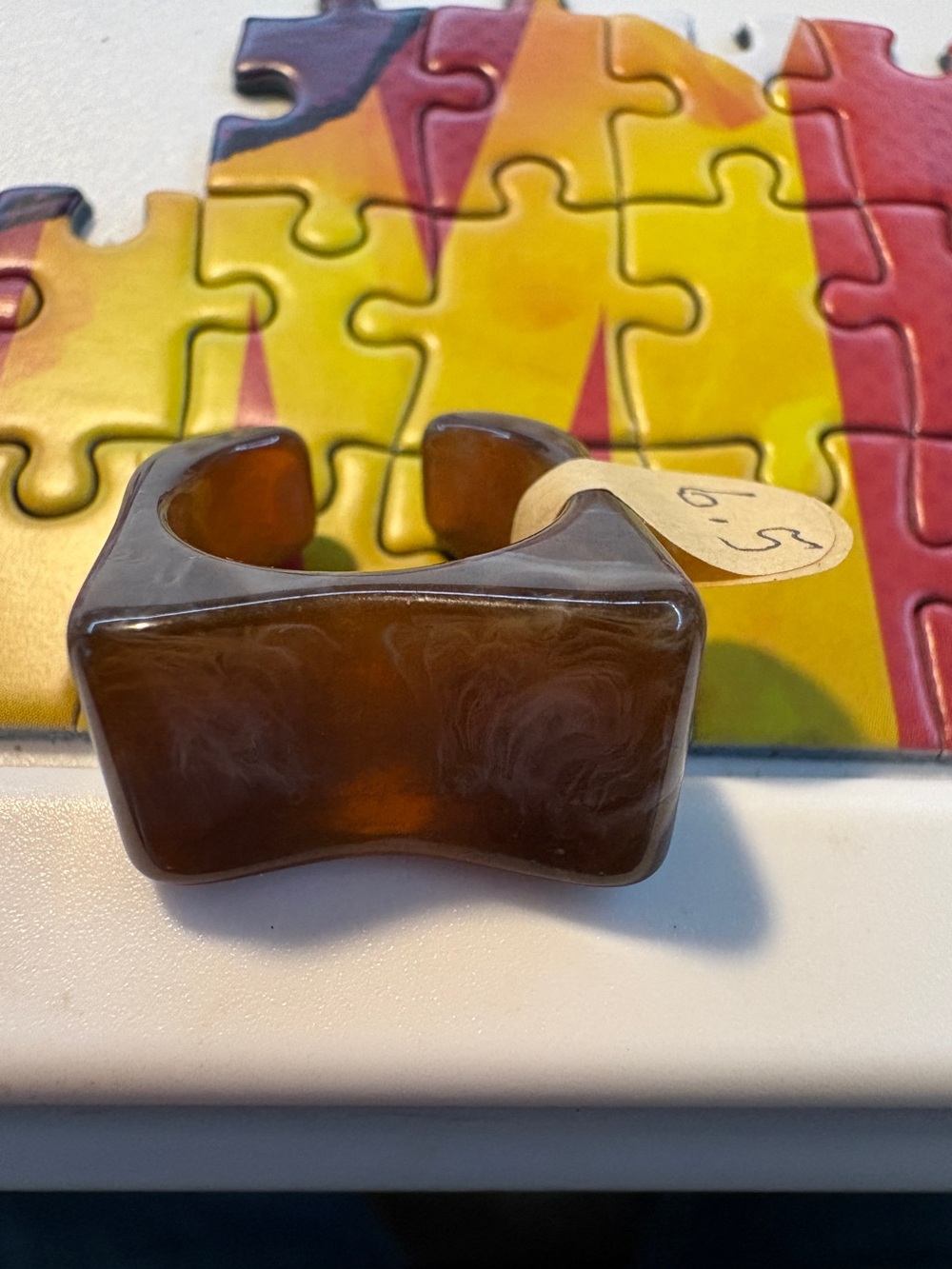 Brown Resin Ring